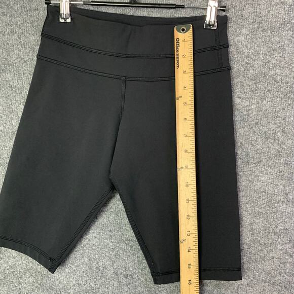 Lululemon Groove Mid‎ Rise Bike Shorts Women’s Size 4 Tall Black - Picture 5 of 10
